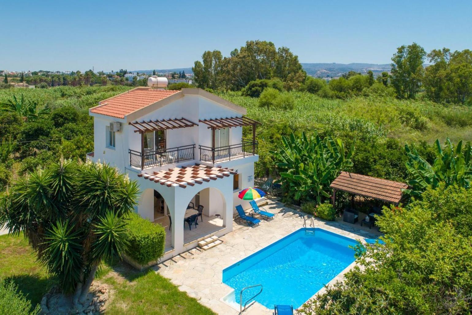 Sun Beach Villa Thio Polis Exteriör bild